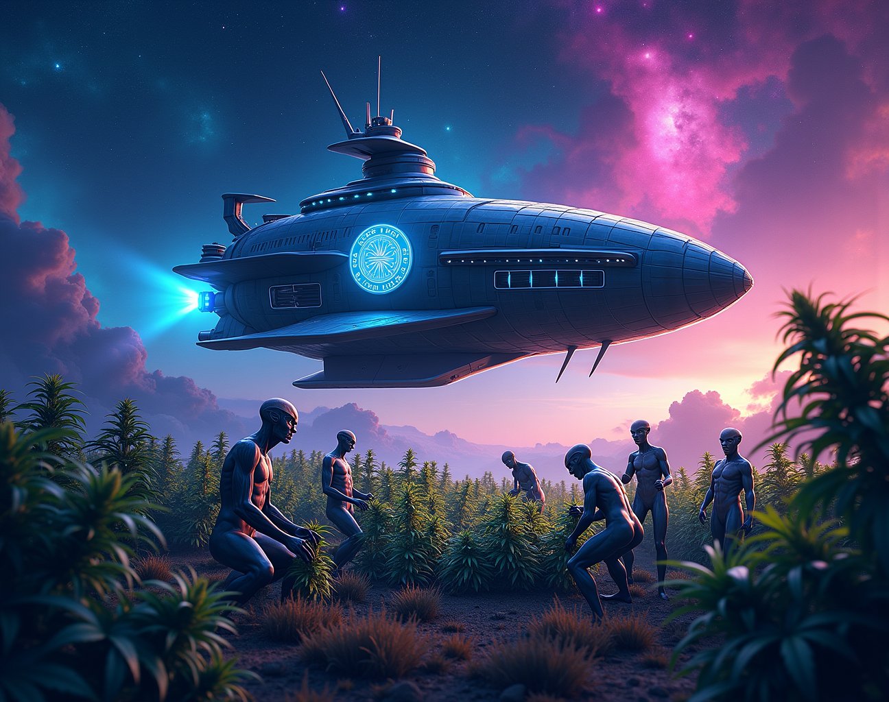 In a distant corner of the cosmos,  a breathtaking scene unfolds as Area 420 takes center stage. Against a backdrop of swi...