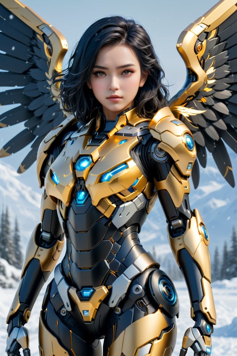 4K resalotion ,  (masterpiece),  (( women wearing mecha winter armour) by user_user  on Tensor.Art