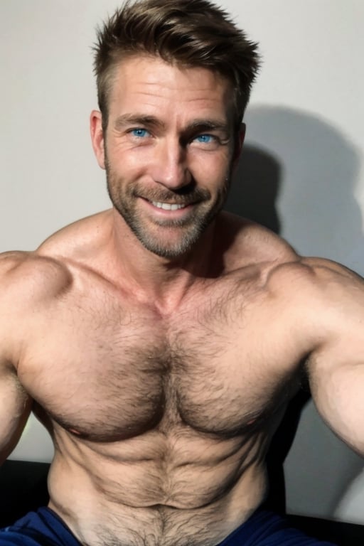 Beautiful nordic man with abs,  about 45 years old,  stubble by BabyBoyPeace93 on Tensor.Art