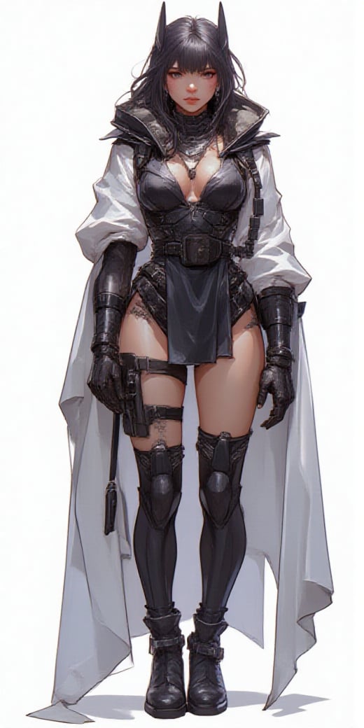 front view,  character design,  frontal character introduction by 0xmorbid on Tensor.Art