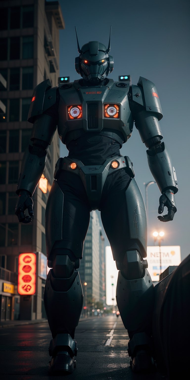 cinematic photo cinematic photography,  (RRS),  a (((mecha soldier))) with sleek and menacing design by Beluga on Tensor.Art