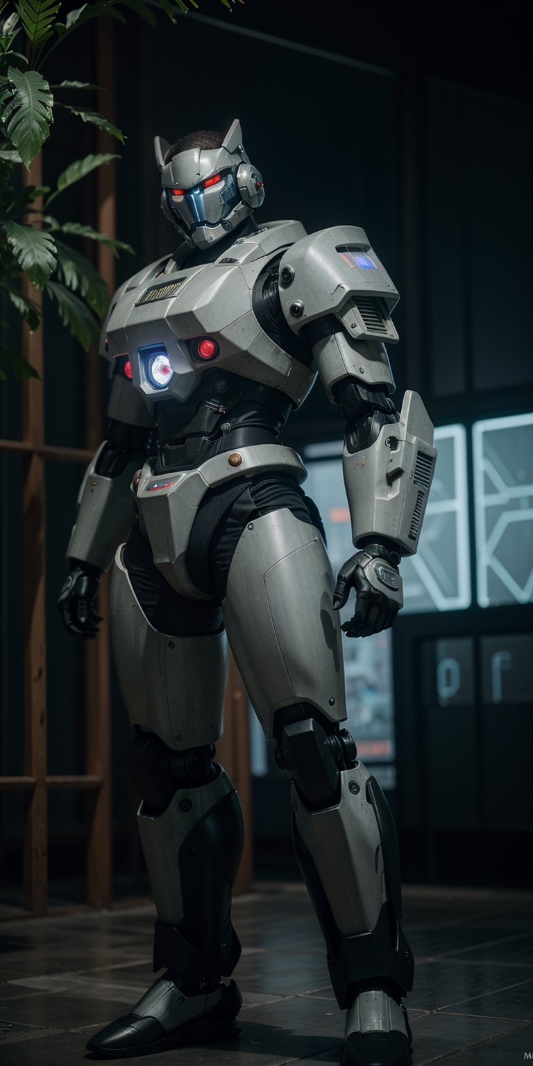 cinematic photo cinematic photography,  (RRS),  a (((mecha soldier))) with sleek and menacing design by Beluga on Tensor.Art