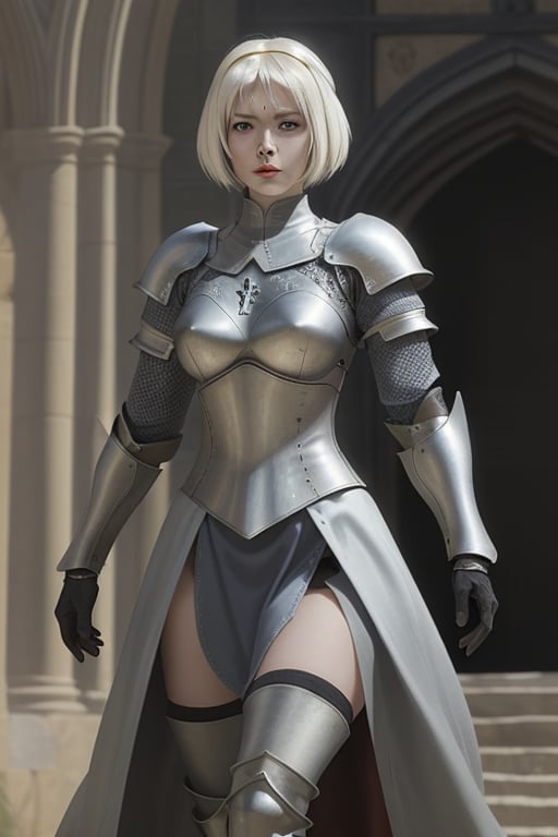 medieval warrior princess in light armor.