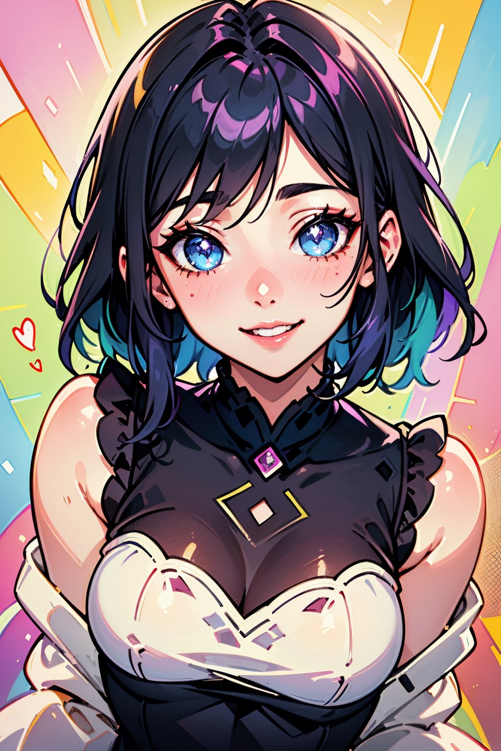 smiling,  blushing,  short outfit by Ai Art Vision on Tensor.Art