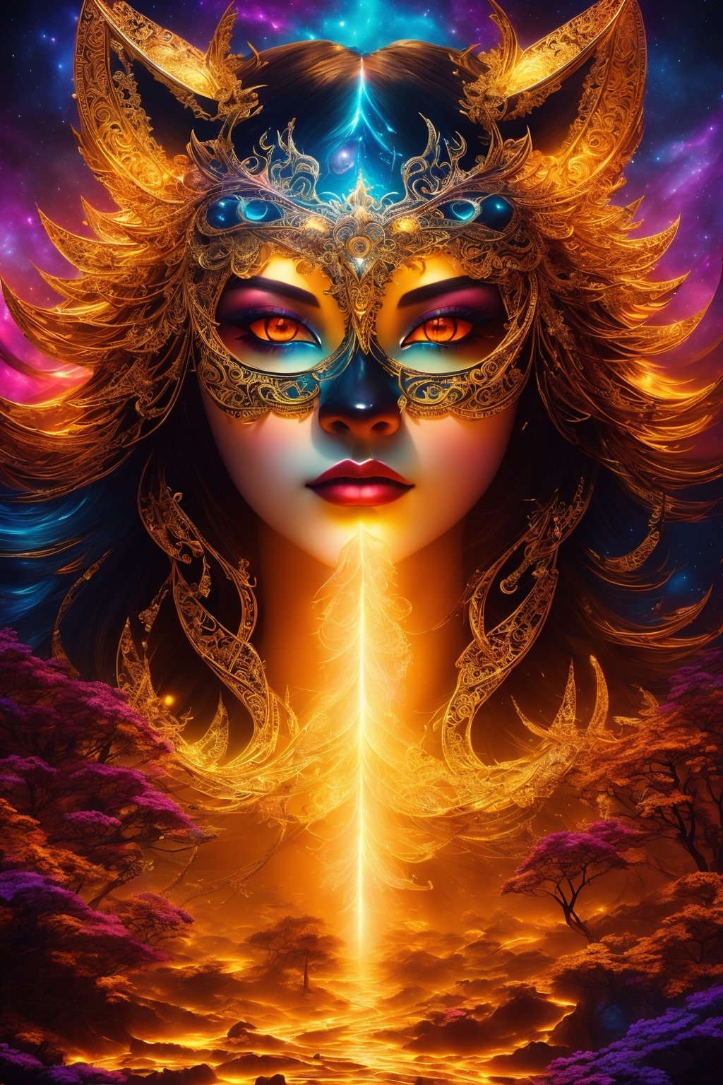 An awe-inspiring 8K HD art masterpiece,  ,  Designed with a trendy and vibrant colorful gradient by Ai Art Vision on Tenso...