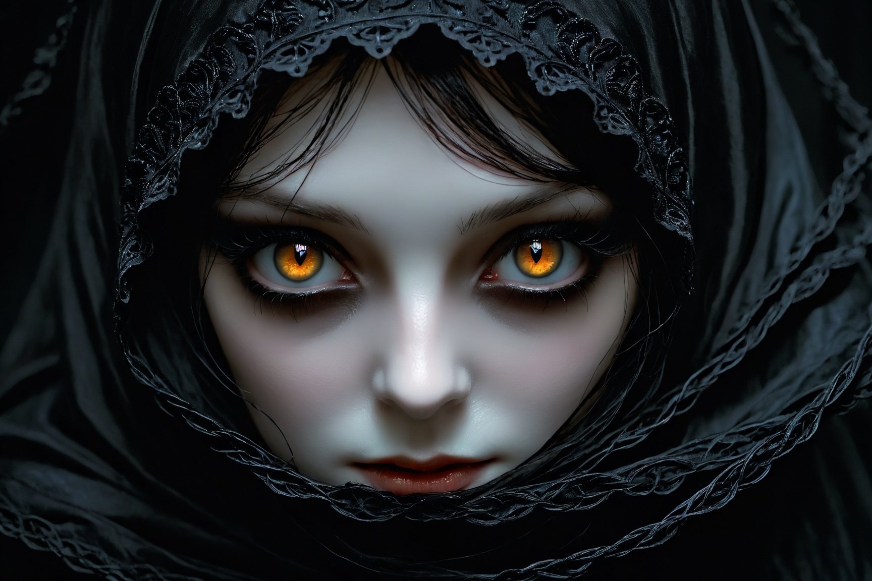 glowing eyes,  close-up,  macro photography by Ai Art Vision on Tensor.Art