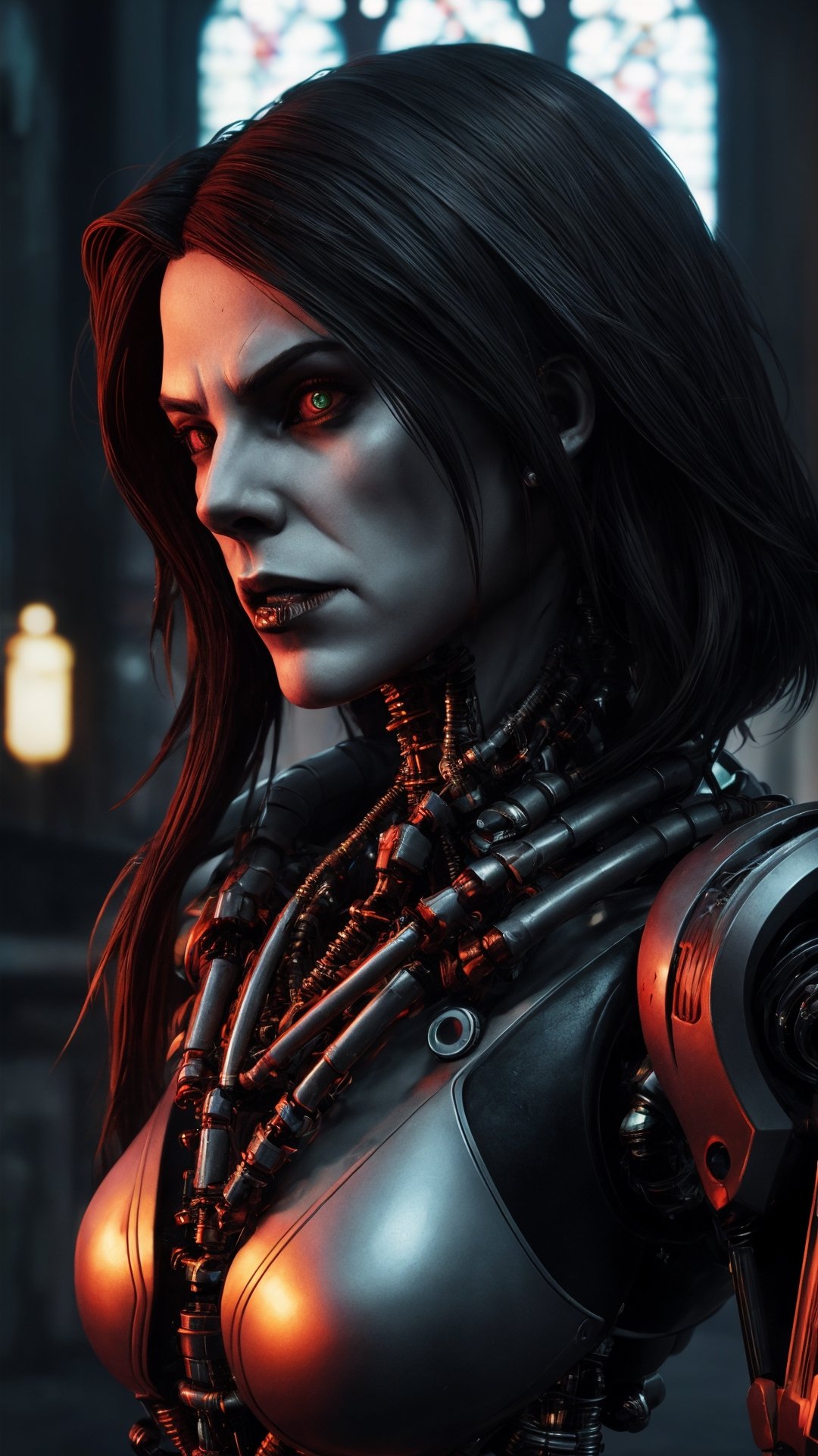 Portrait,  Morbius from Marvel,  biomechanical by Ai Art Vision on Tensor.Art