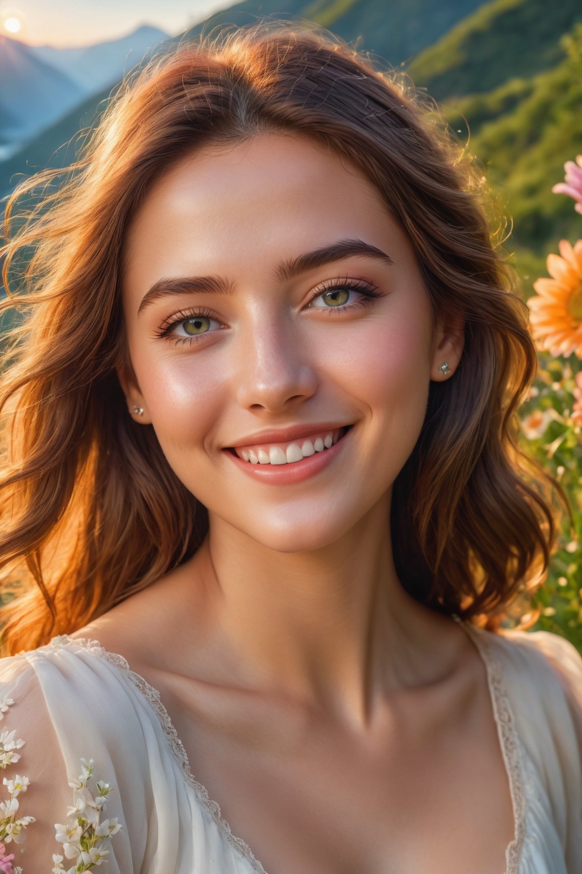 photorealistic,  ultra-detailed,  vibrant photography of a woman in nature by Ai Art Vision on Tensor.Art