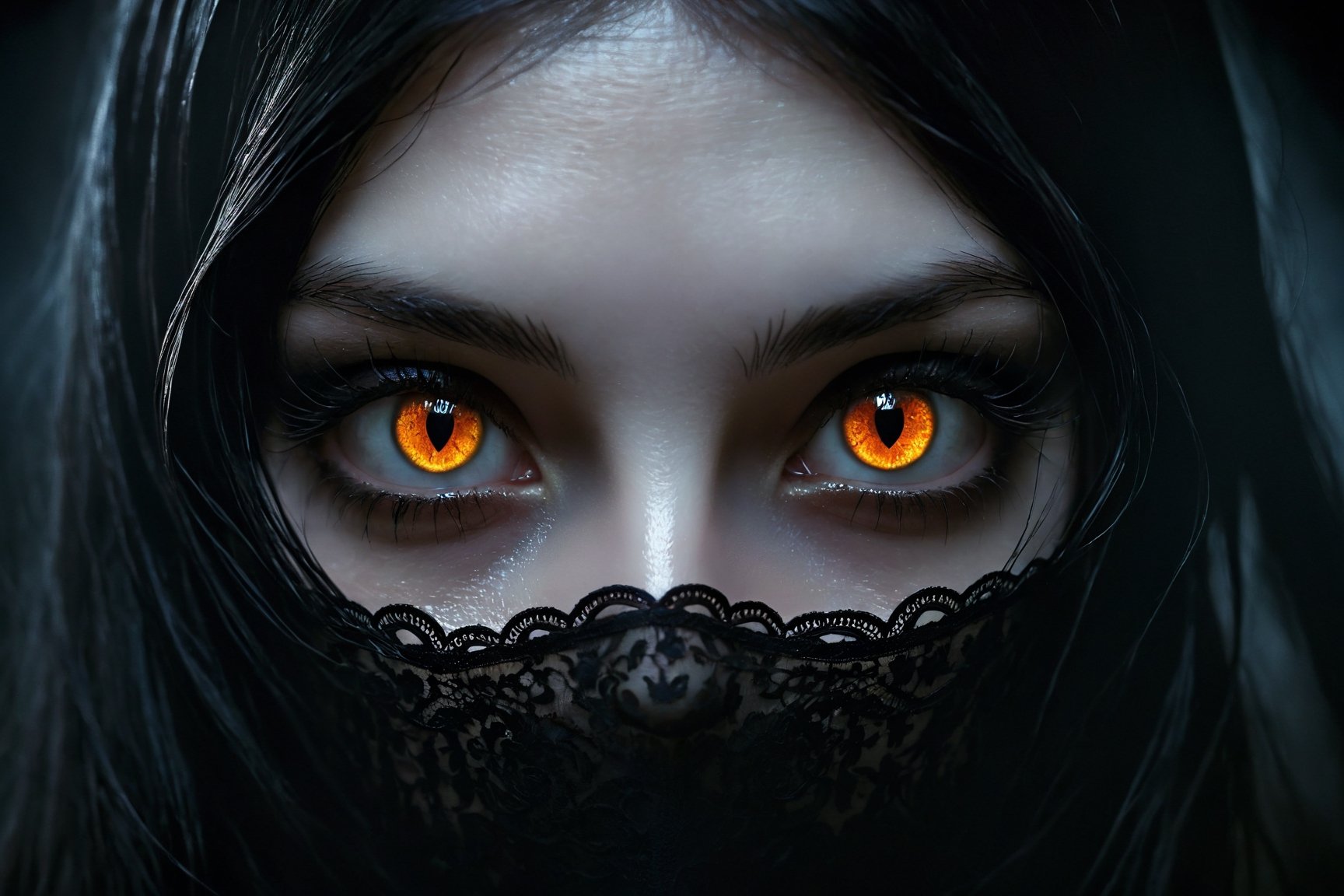 glowing eyes,  close-up,  macro photography by Ai Art Vision on Tensor.Art