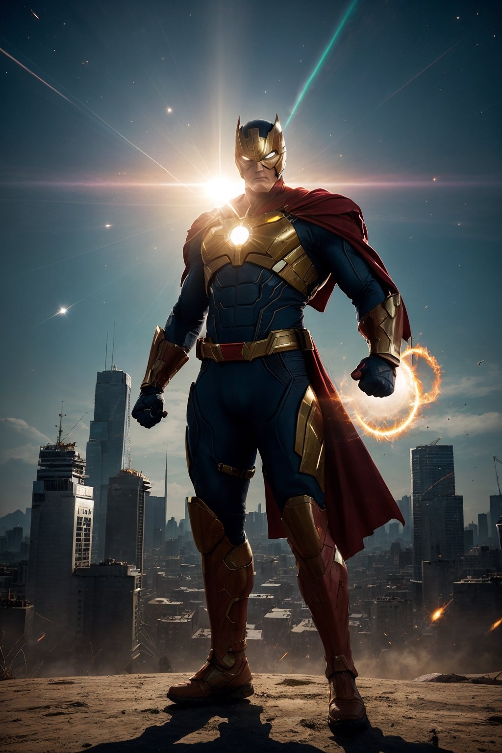 superhero,  sun-powered,  solar energy by Ai Art Vision on Tensor.Art
