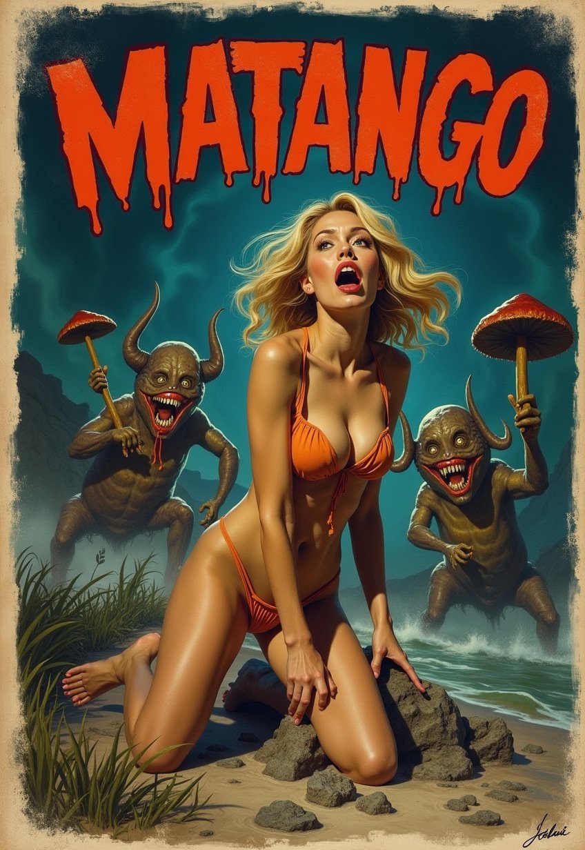 Old,  Vintage: 1.2),  (horror movie poster: 1.3) by Draqulore on Tensor.Art