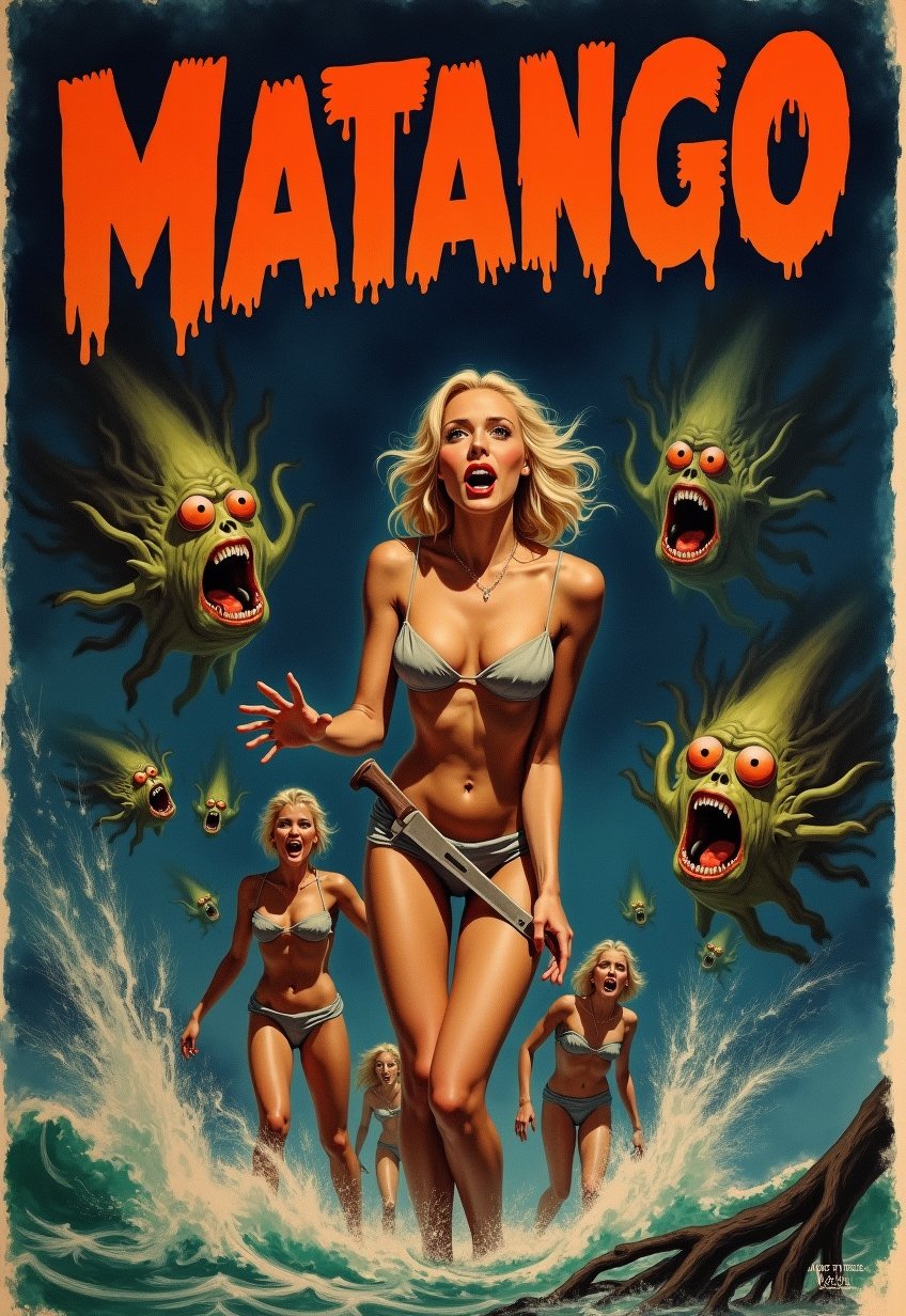 Old,  Vintage: 1.2),  (horror movie poster: 1.3) by Draqulore on Tensor.Art