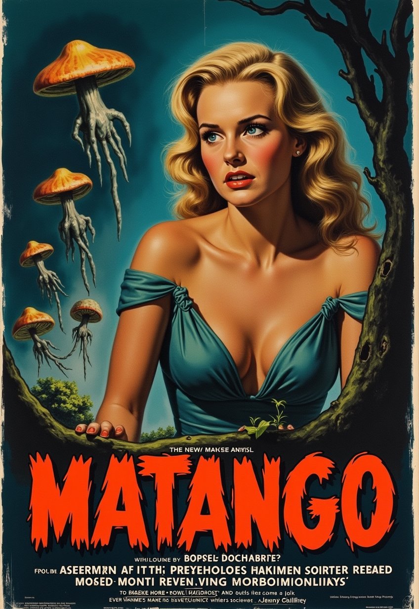 Old,  Vintage: 1.2),  (horror movie poster: 1.3) by Draqulore on Tensor.Art