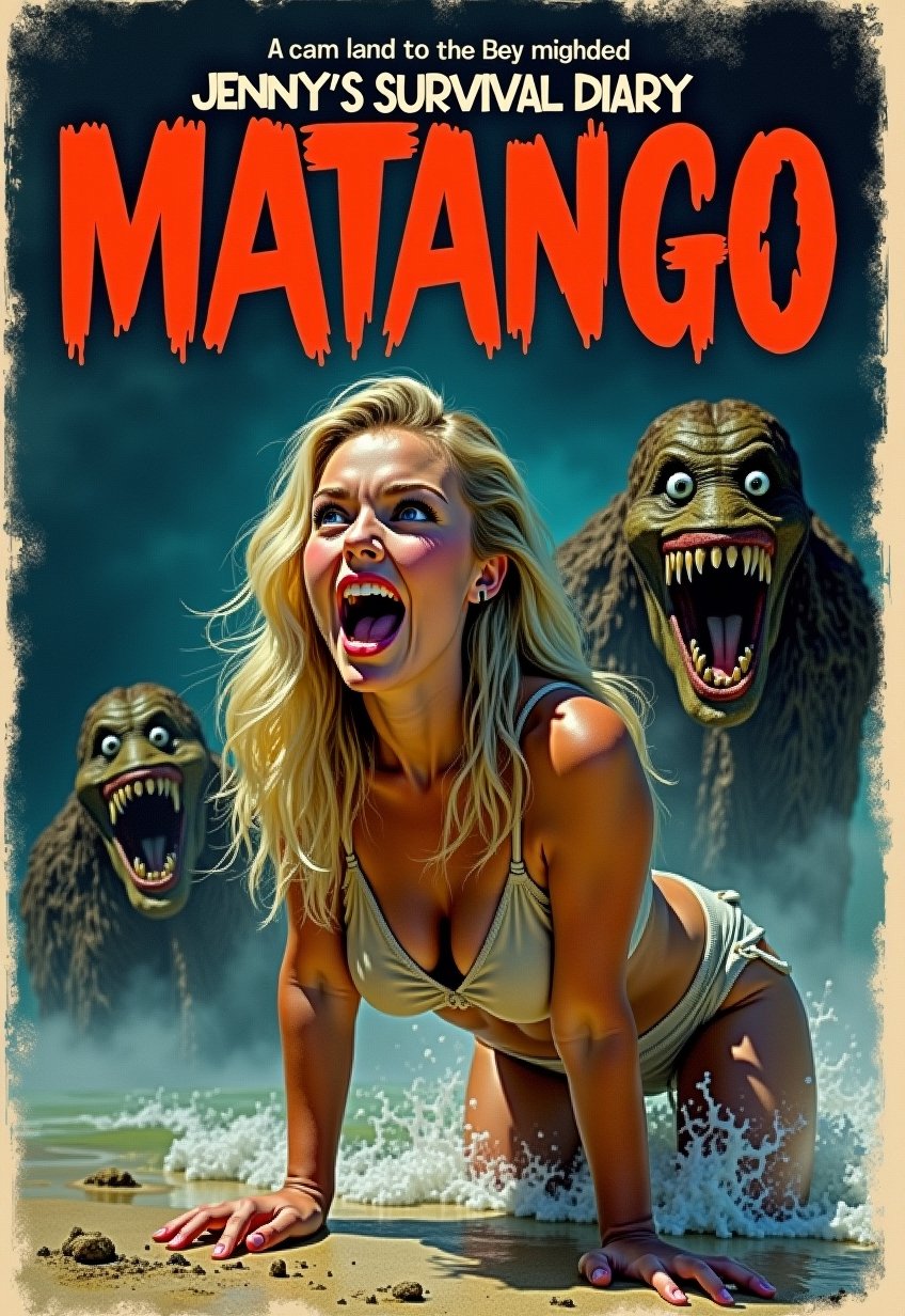 Old,  Vintage: 1.2),  (horror movie poster: 1.3) by Draqulore on Tensor.Art