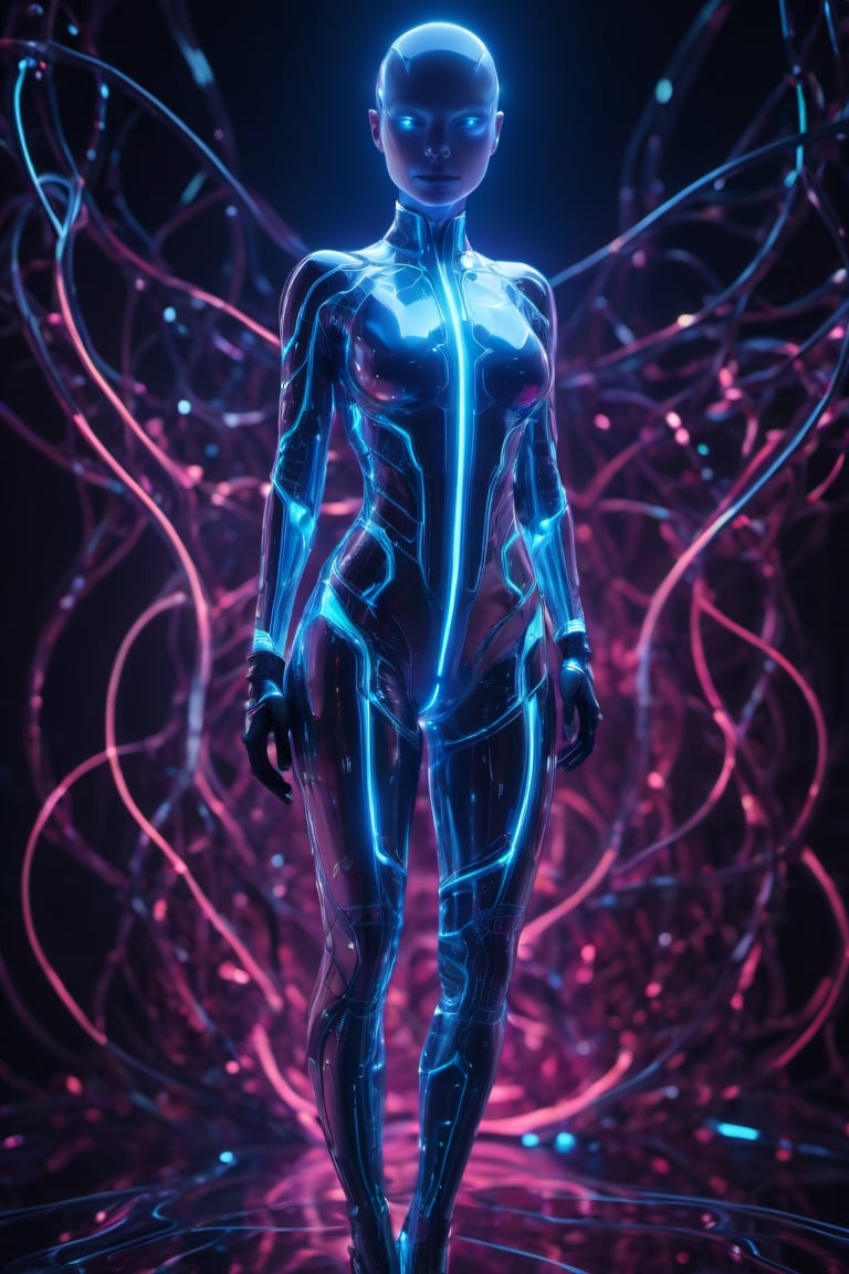 Alienated plasma as part of a human female,  body,  front facing by ᴀ ʀ ʏ ᴀ ꜰ ᴀ ᴛ ᴛ ʜ ᴜ ʀ on Tensor.Art