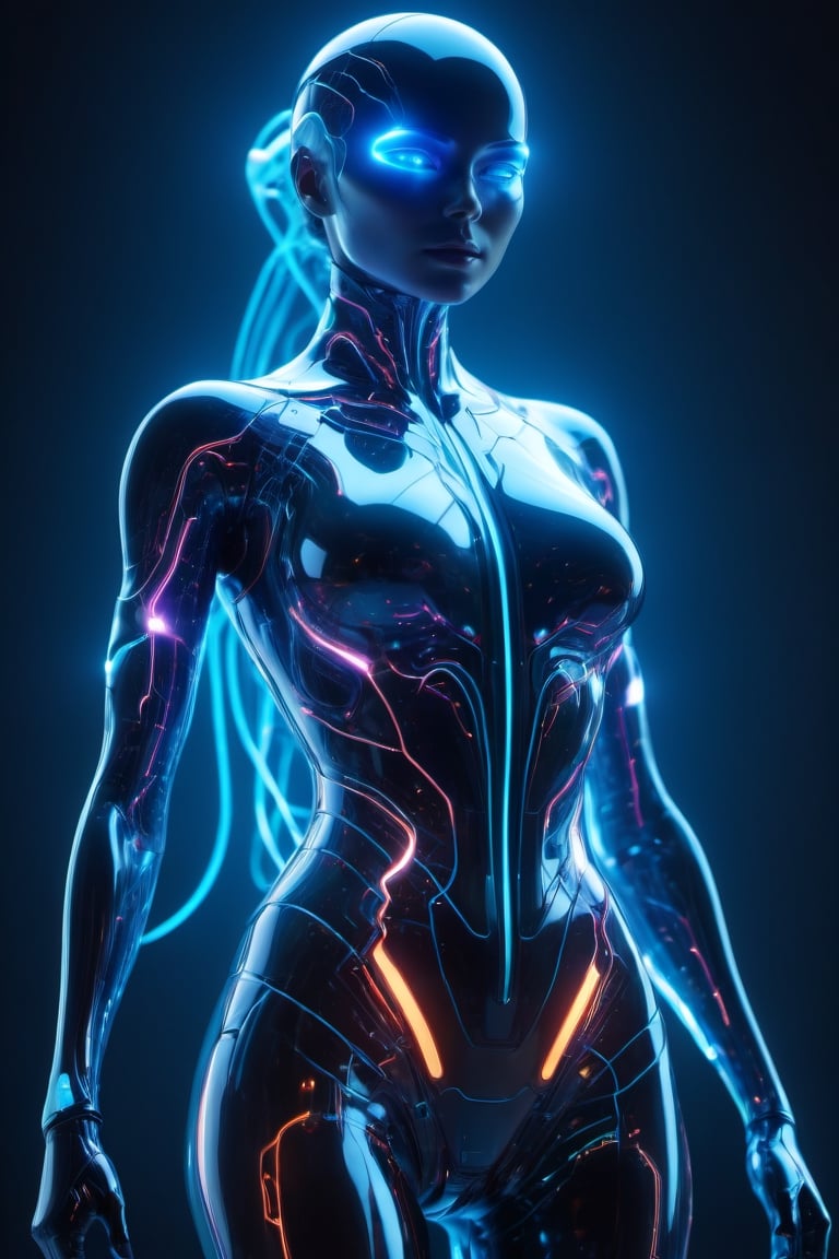 Alienated plasma as part of a human female,  body,  front facing by ᴀ ʀ ʏ ᴀ ꜰ ᴀ ᴛ ᴛ ʜ ᴜ ʀ on Tensor.Art