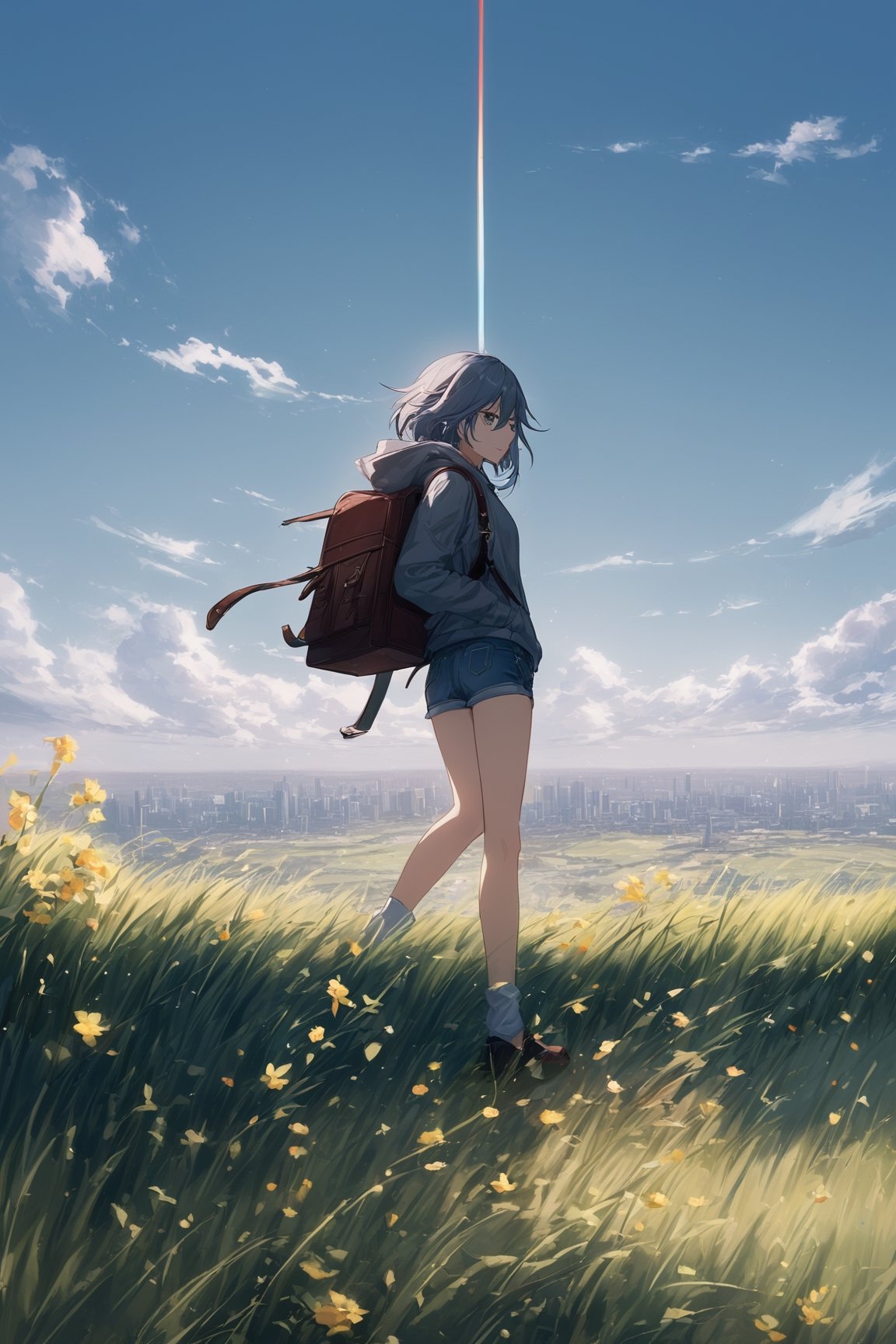 [[fu hua (phoenix)(honkai impact 3rd)]],  Vast sky,  beautiful skyline by 我爱符华 on Tensor.Art