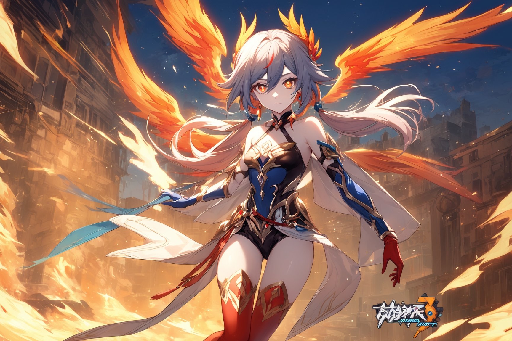 [[fu hua (phoenix)(honkai impact 3rd)]],  2people,  (1girl and messy hair by 我爱符华 on Tensor.Art