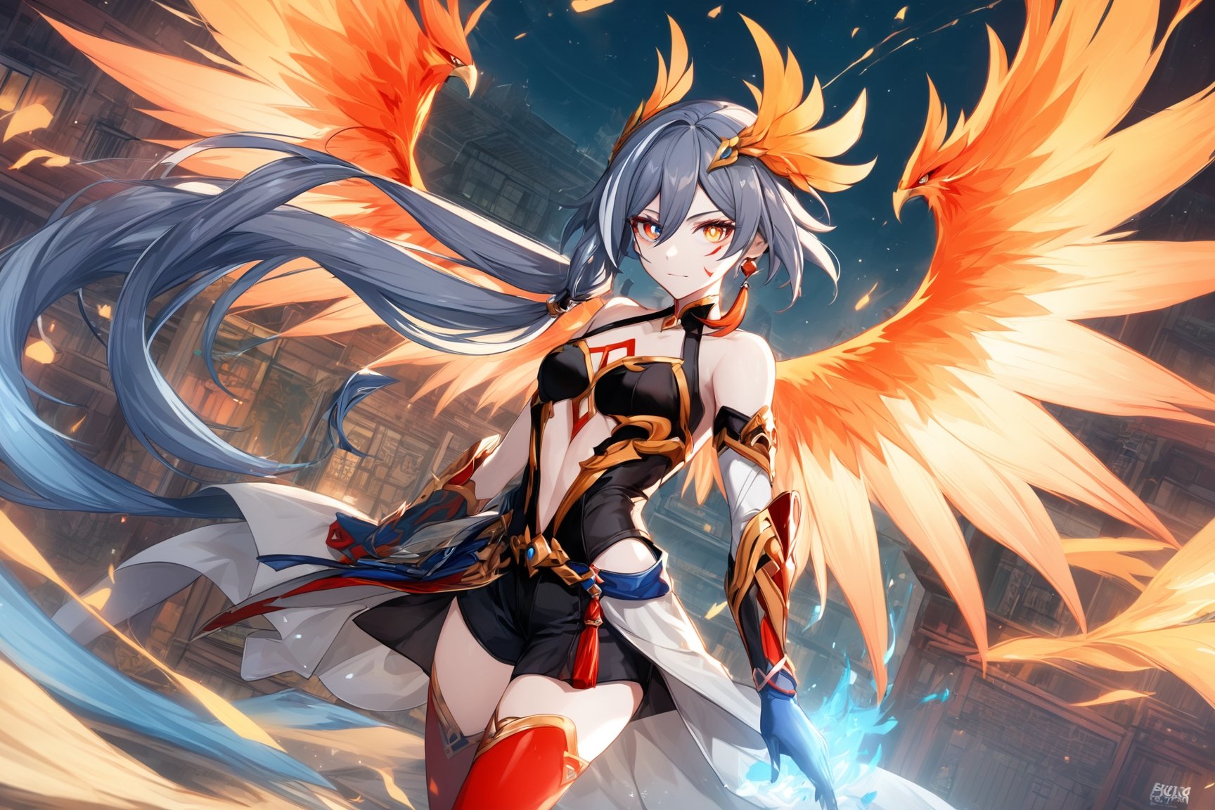 [[fu hua (phoenix)(honkai impact 3rd)]],  2people,  (1girl and messy hair by 我爱符华 on Tensor.Art