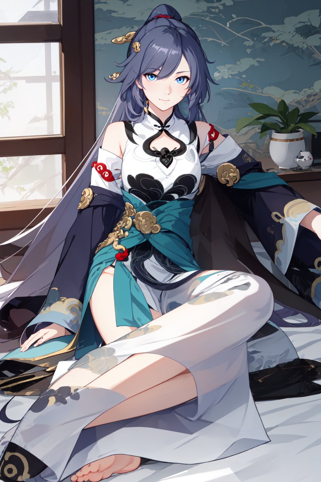 1 girl,  full body,  dark hair by 我爱符华 on Tensor.Art