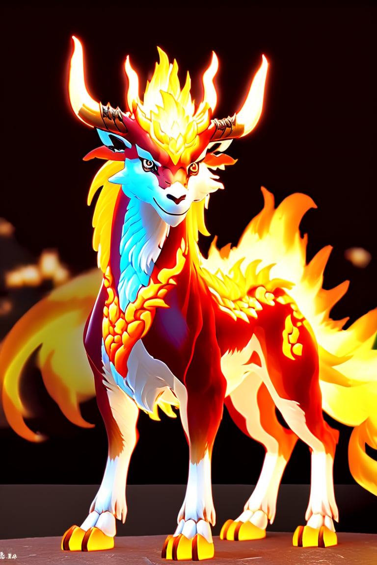 Fire Kirin,masterpiece,best quality,8k,cg,