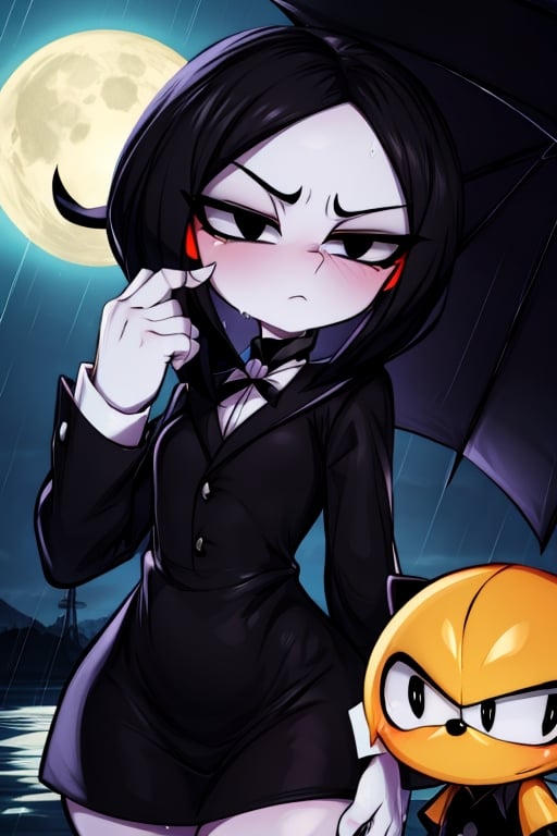 8k resolution, high resolution, masterpiece, intricate details, highly detailed, HD quality, solo, loli, black desert on the background, night, rain, red stars in the sky, scarlet moon, Wednesday Addams. black hair.black eyes.gray skin.gray wool.(Wednesday Addams dress).black jacket.white shirt.a cold expression.emotionless expression.dissatisfied expression, focus on the whole body, the whole body in the frame, small breasts, vds, looking at viewer, wet, rich colors, vibrant colors, detailed eyes, super detailed, extremely beautiful graphics, super detailed skin, best quality, highest quality, high detail, masterpiece, detailed skin, perfect anatomy, perfect body, perfect hands, perfect fingers, complex details, reflective hair, textured hair, best quality, super detailed, complex details, high resolution,  

,Shadbase ,Ankha,USA,Sonique ,Sonic,AmyRose,Blase,muffetwear,muffet,Alphys ,Gwendolyn_Tennyson,M3GEN/(Robot Girl/),Wednesday Addams  , Addams 