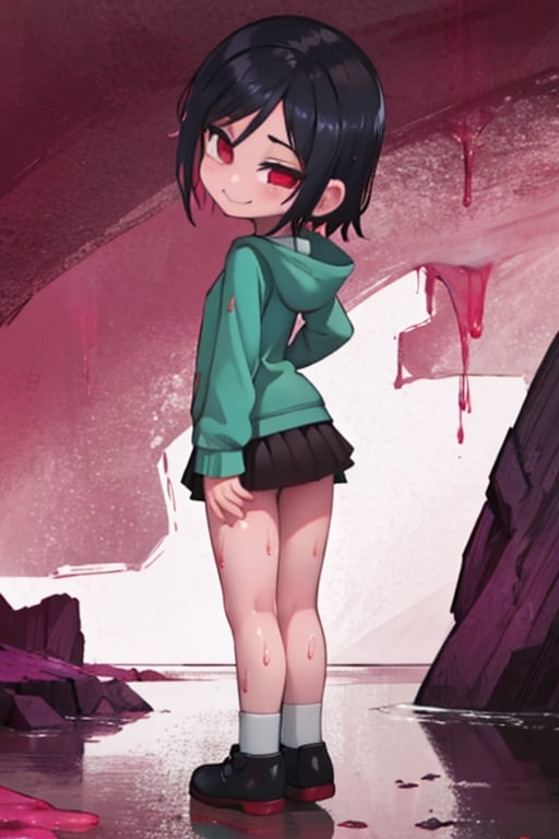 8k resolution, high resolution, masterpiece, intricate details, highly detailed, HD quality, solo, loli, short stature, little girls, only girls, dark background, rain, scarlet moon, crimson moon, moon, moon on the background, 

Vanellope von Schweetz.black hair.red eyes.green hoodie.black skirt.mini skirt.stockings.stockings with white and green stripes.funny expression.cheeky smile, standing with his back to the viewer, ass, big ass, ass set aside, perfect ass, focus on ass, perfect anus, perfect vagina, beautiful anus, beautiful vagina, smooth anus, smooth vagina, small breasts, flat breasts, 

focus on the whole body, the whole body in the frame, the body is completely in the frame, the body does not leave the frame, detailed hands, detailed fingers, perfect body, perfect anatomy, wet bodies, rich colors, vibrant colors, detailed eyes, super detailed, extremely beautiful graphics, super detailed skin, best quality, highest quality, high detail, masterpiece, detailed skin, perfect anatomy, perfect body, perfect hands, perfect fingers, complex details, reflective hair, textured hair, best quality,super detailed,complex details, high resolution,

,jcdDX_soul3142,JCM2,High detailed ,USA,Color magic,AmyRose,Mrploxykun,Sonic,perfecteyes,Artist,AGGA_ST011,AGGA_ST005,rizdraws,fairy_tail_style,Oerlord,illya,hornet,HarryDraws,jtveemo,ChronoTemp ,Star vs. the Forces of Evil ,arcane style,Landidzu