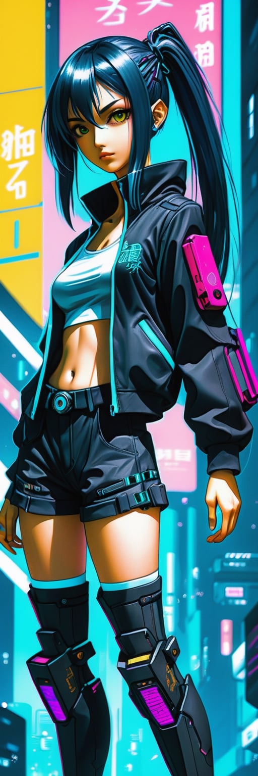 anime,  cyberpunk girl by Amigos on Tensor.Art