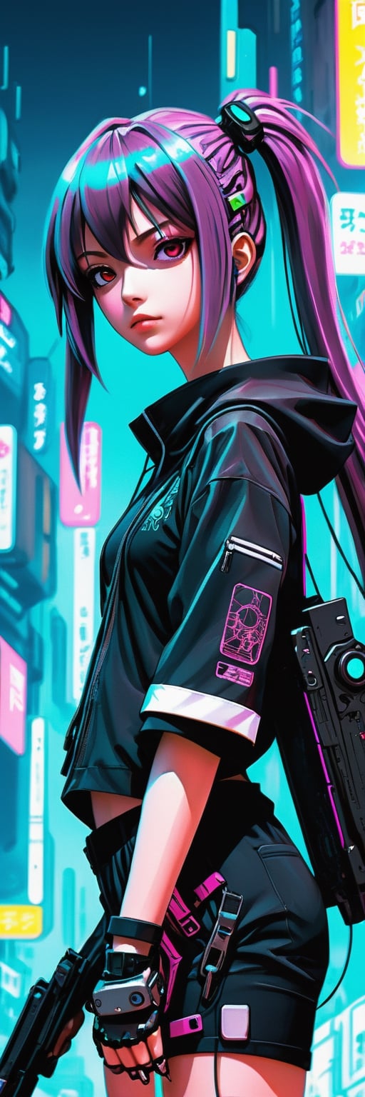 anime,  cyberpunk girl by Amigos on Tensor.Art