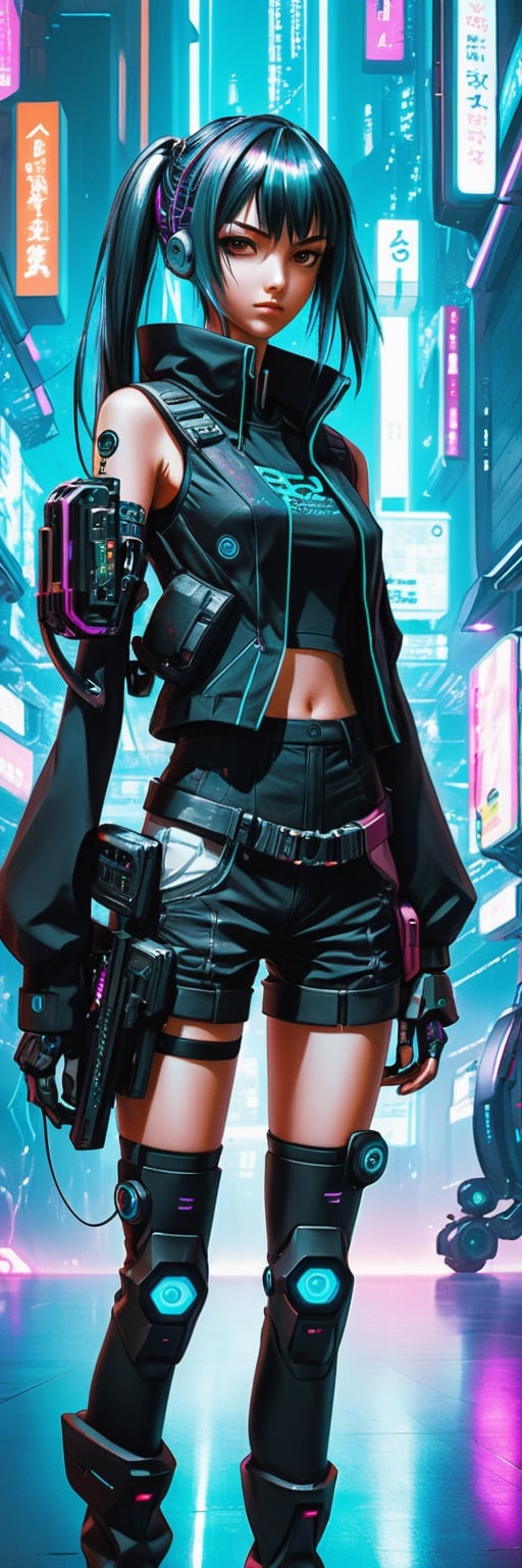 anime,  cyberpunk girl by Amigos on Tensor.Art