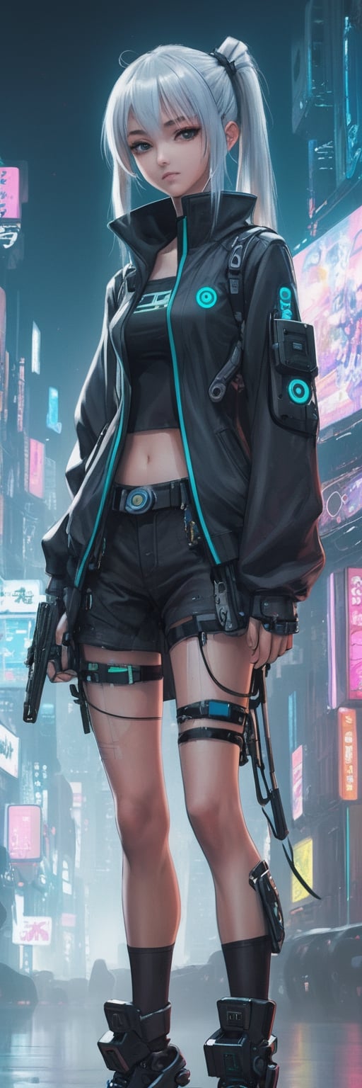 anime,  cyberpunk girl by Amigos on Tensor.Art