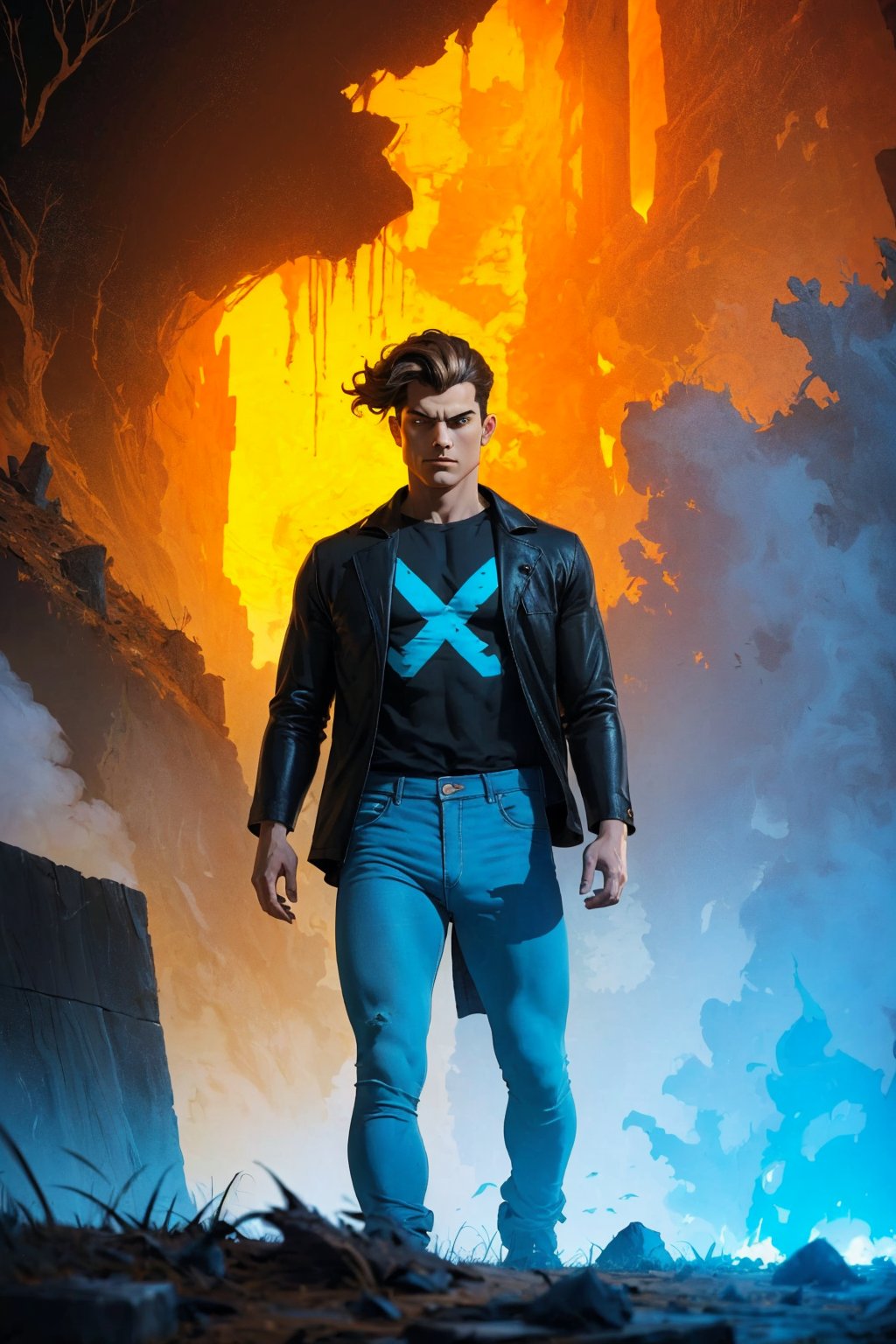 1boy,  solo,  Nate Grey by Mattalayoh  on Tensor.Art