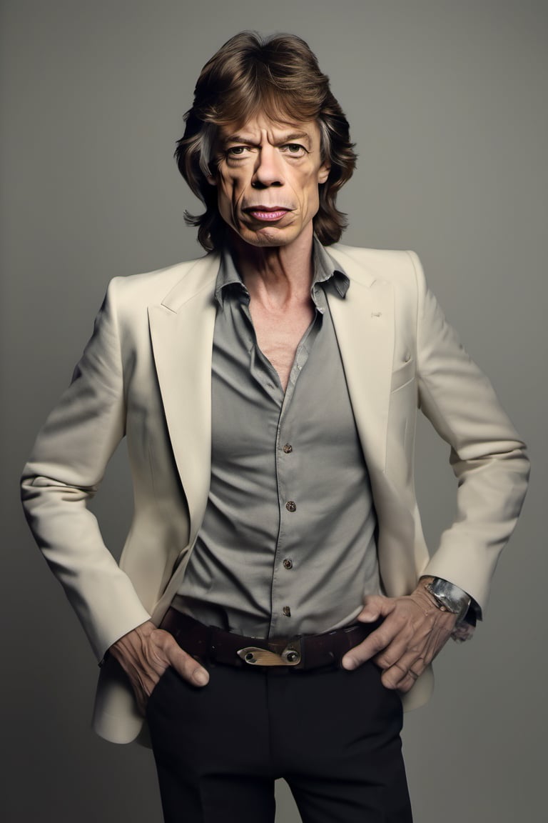 RAW natural photo of mick jagger realistic,  no muscles,  slim boby by TRUJILLITO on Tensor.Art