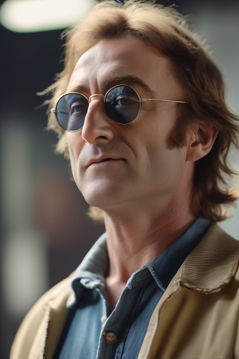 RAW natural photo of john lennon,  hungry,  no muscles by TRUJILLITO on Tensor.Art