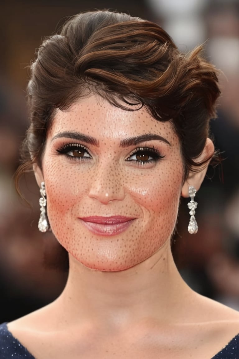 ((masterpiece, best quality)), (waist up photo), collarbone, Extremely Realistic, detailed face, professional photograph, Gemma Arterton