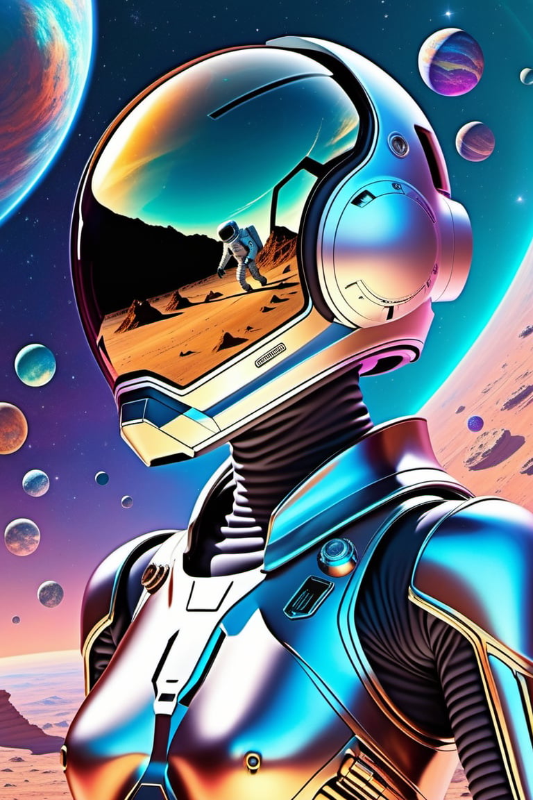 Luxury product style a psychedelic cosmonaut skeleton as a heroine,  intricate,  elegant by StableDiffusionVN on Tensor.Art