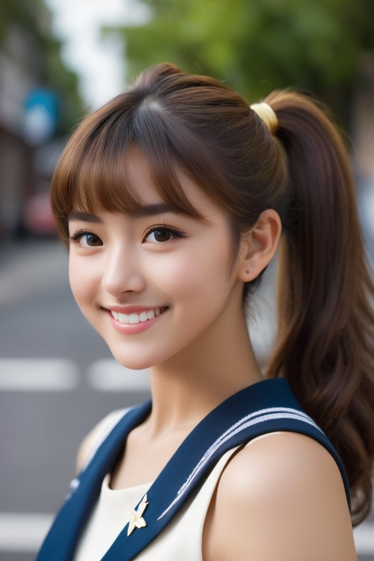 ({glamour|beauty|candid}:1.3) photo of a beautiful {smiling|(serious:1.3)|(sad, teary:1.2)} cutegirlmix her 20s, {ponytail|long|bobcut} hairstyle, similing, wearing sailor uniform, (blush:0.5), (goosebumps:0.5), textured skin, realistic dull skin noise, visible skin detail, skin fuzz, dry skin, (skinny:1.2), masterpiece, remarkable color, ultra realistic, dfdd, (posing for a picture on a city street:1.2), (upper body framing from waist:1.6), soft bounced lighting, ray tracing, subsurface scattering, {from side|from above|from behind, looking at viewer}, golden ratio, 50mm portrait lens