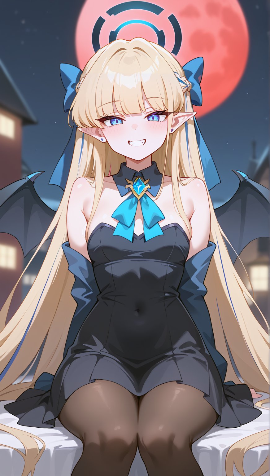 score_9, score_8_up, score_7_up, absurdres, 1girl,, blurry, blurry_background, lipstickcinematic lighting, volumetric lighting,,shiny skin,shiny,sitting, ahegao_face,salvia,

lineart, 1girl, pale skin, blunt bangs,  pointy ears, bat wings, black dress, detached sleeves, detached collar, pantyhose, sway back, smirk, bats, night, red moon, masterpiece, best quality,(detailed;1.2),,female masturbation,
,AddXL,,


BREAK,toki \(blue archive\), blue eyes, blonde hair, long hair, halo,underwear,see-through,source_anime,