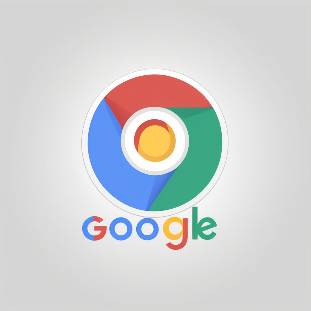 a (Google Chrome icon) [human: google chrome: 0.5], on write background, concept, ui design, icon, bold stroke