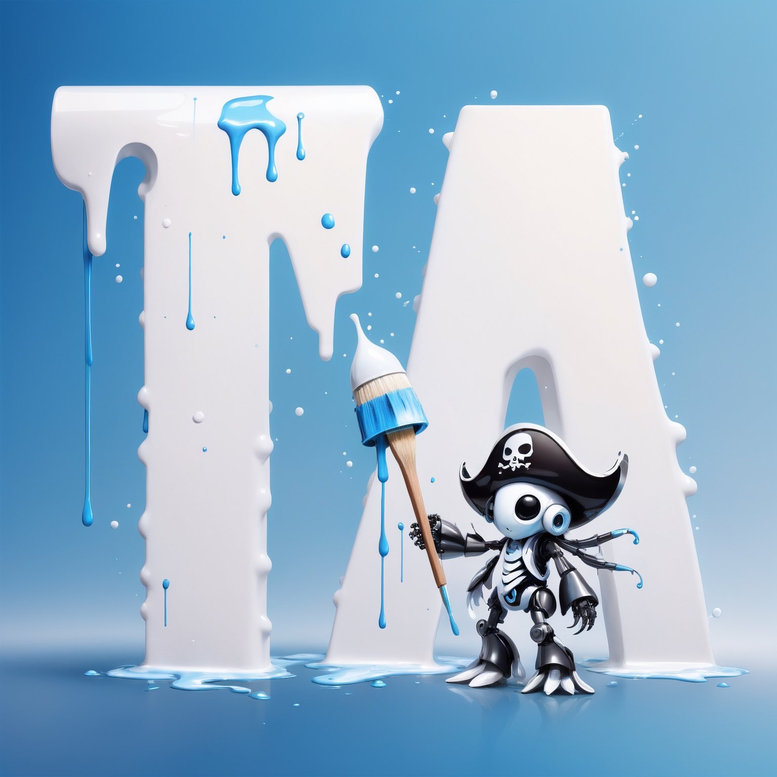 cute robot character of (squid),  a mascot for tensor.art,  cubby by レオナルドくま on Tensor.Art