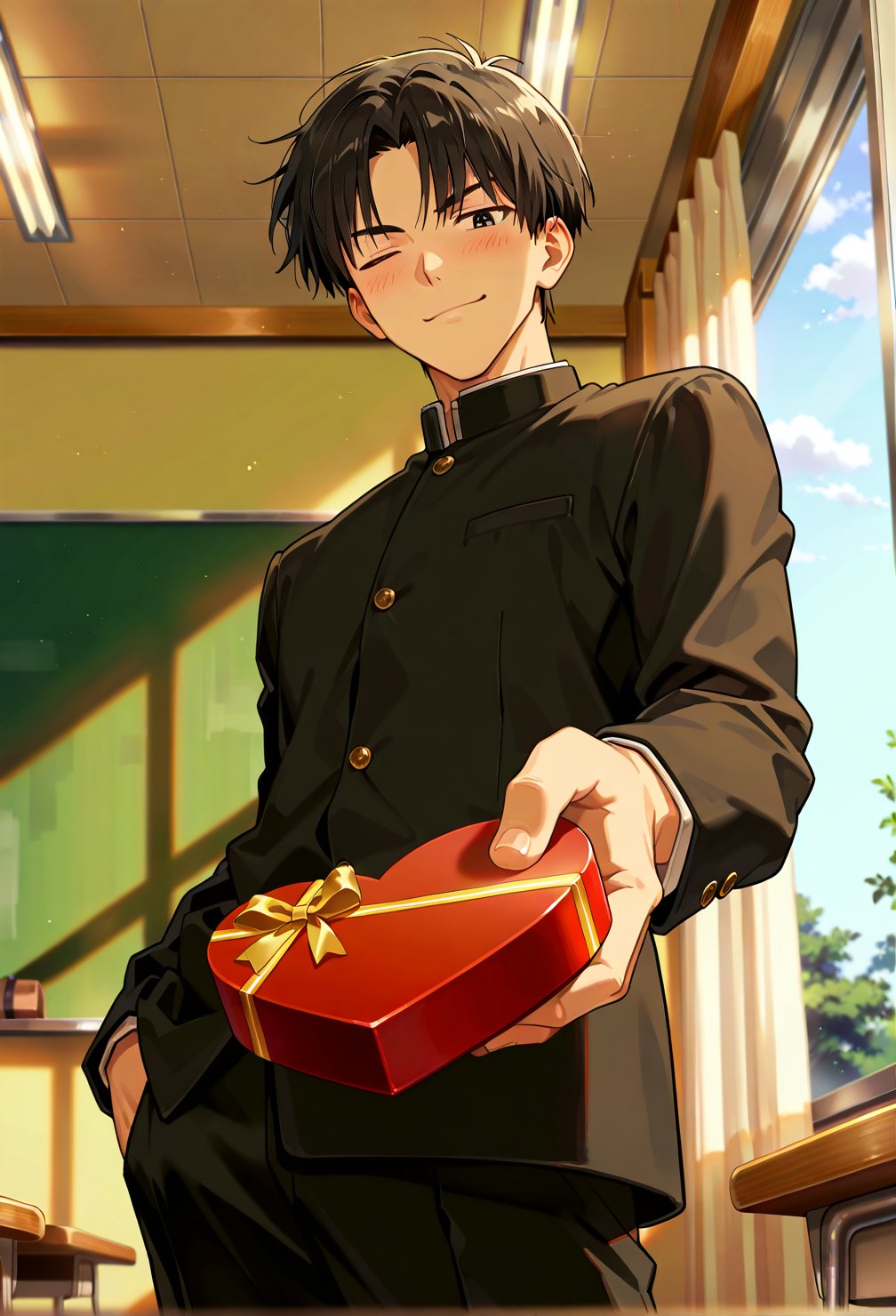 1boy,  male focus,  bishounen by アオイ on Tensor.Art