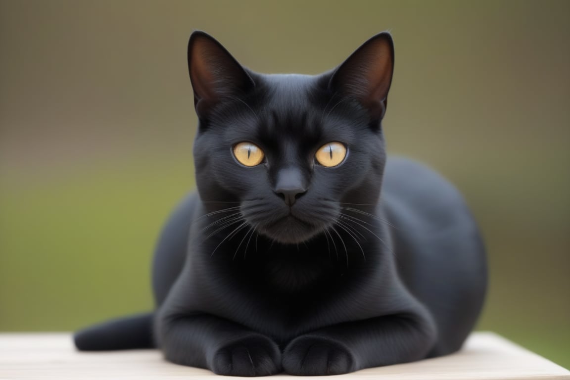 obeese black shorthair cat by Salimsk80 on Tensor.Art