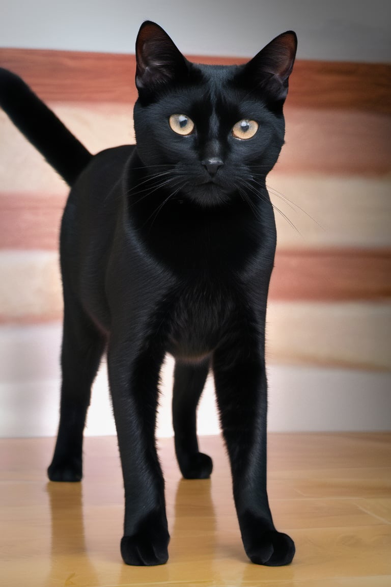 obeese black shorthair cat by Salimsk80 on Tensor.Art