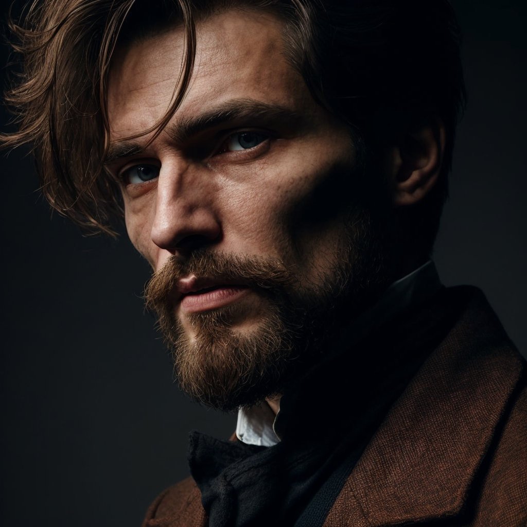 Craft an evocative portrayal of Rodion Romanovich Raskolnikov,  the protagonist of "Crime and Punishment." Capture his ang...