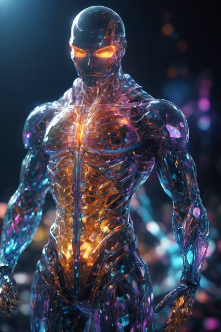 Alienated plasma as part of a human female,  body,  front facing by RAYKER on Tensor.Art