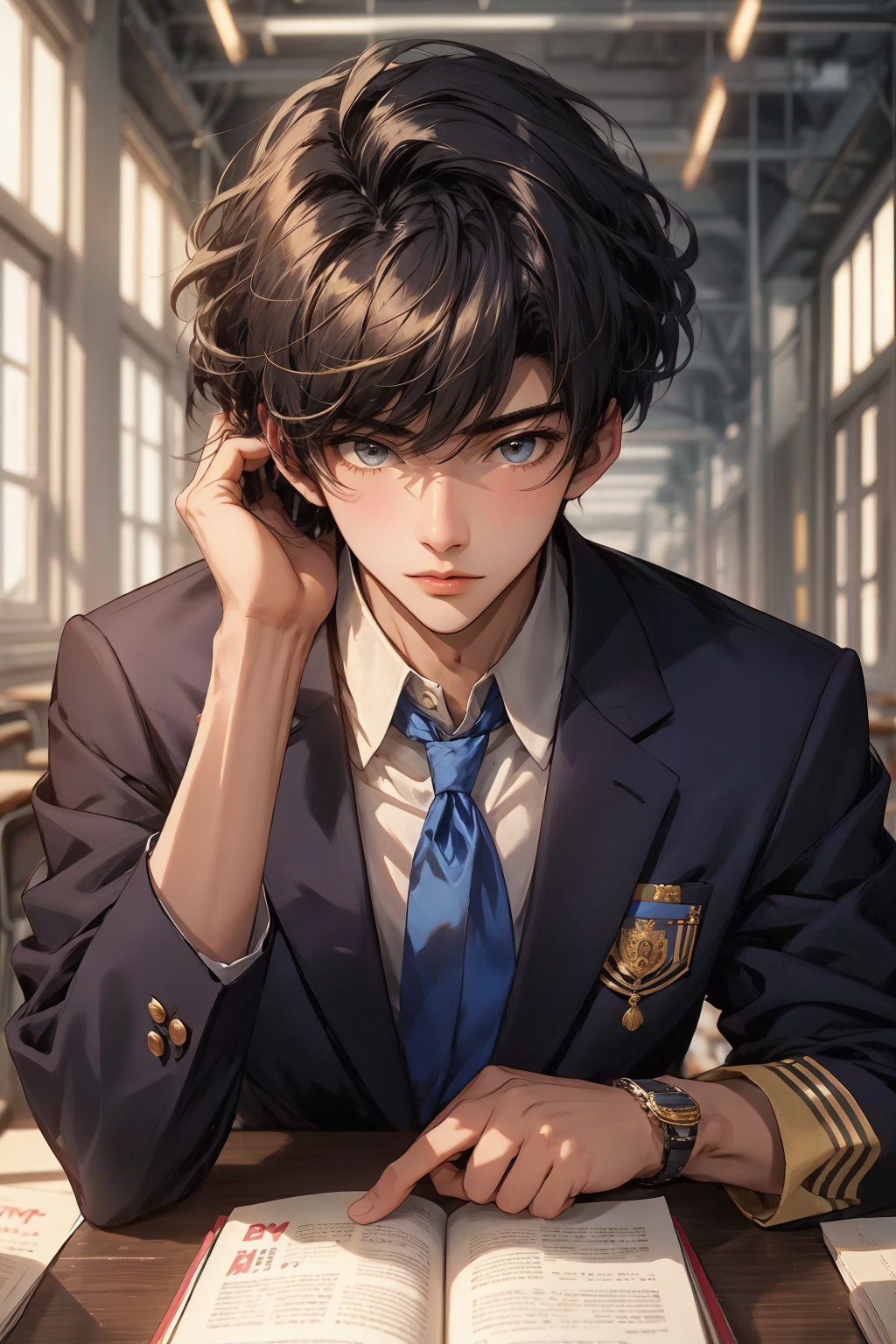 boy ,  school romance,  traingle love by Vish* on Tensor.Art