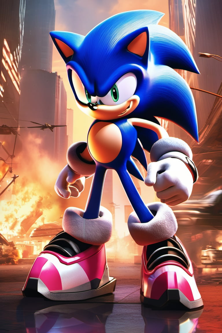 there is a full body special edition poster of a "Female aka Sonic Shredder(pink)(Women)""A speedster who utilized sonic technology for both offense and evasion --q 99" centred looking at viewer, game poster, official poster artwork, game promotional poster, official poster, full poster, military art, promotional poster art, beautiful cinematic poster, official print, videogames poster, craig mullins greg rutkowski, ( apocalyptic ) 8 k, craig mullins style, cinematic poster, apocalyptic 8k, apocalyptic 8k, 