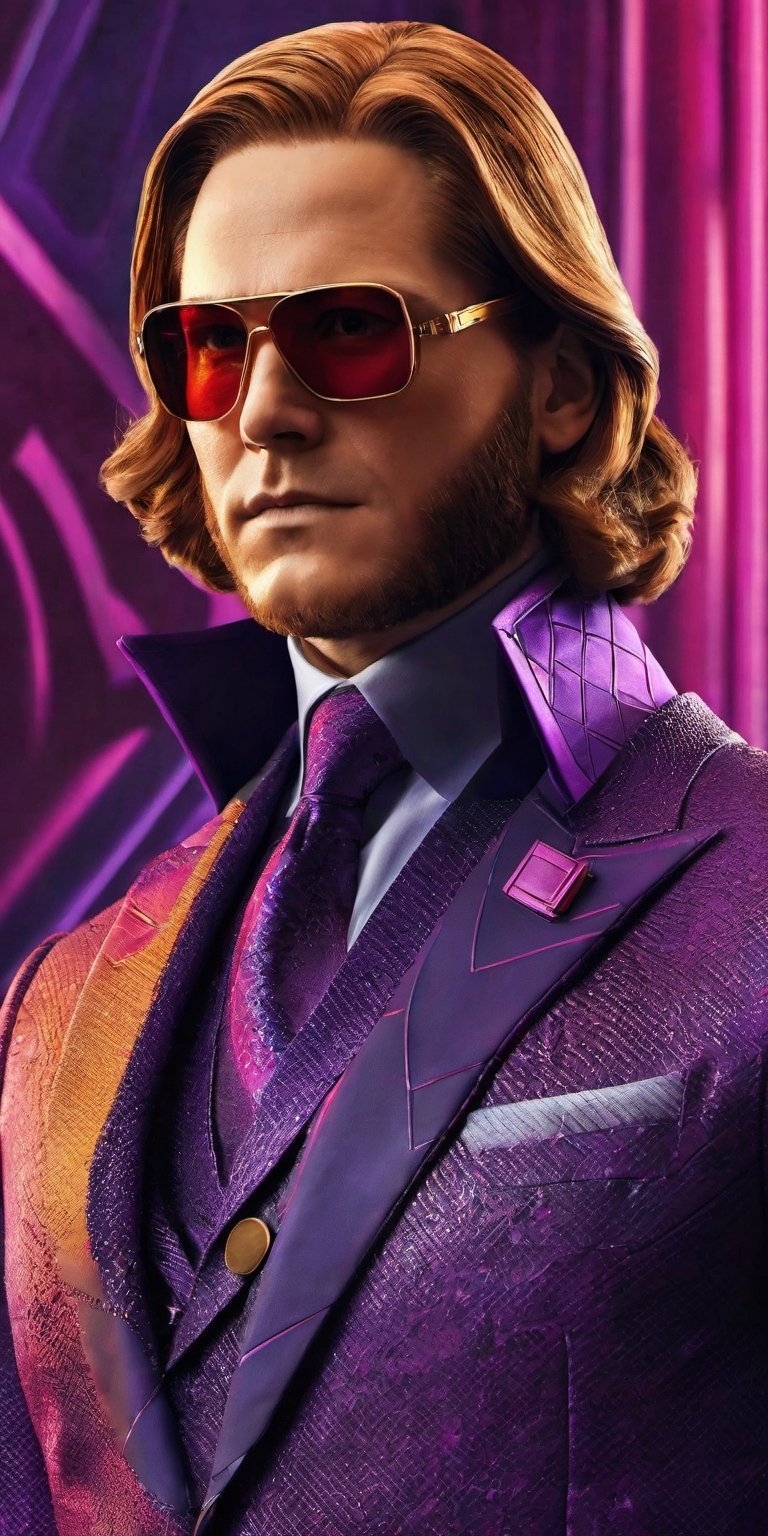 "Craft an intricate 4K portrait of Helmut Zemo,  portraying his calculating and enigmatic persona. Showcase his sharp feat...