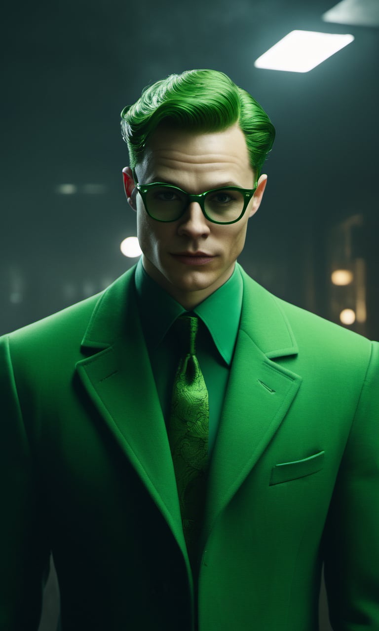 a giant 8K poster of,  The Riddler,  Edward Nigma by amf101fma on Tensor.Art