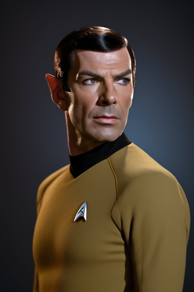 RAW natural photo OF captain spock star trek ,  slim body,  realisct by SAIONARA on Tensor.Art